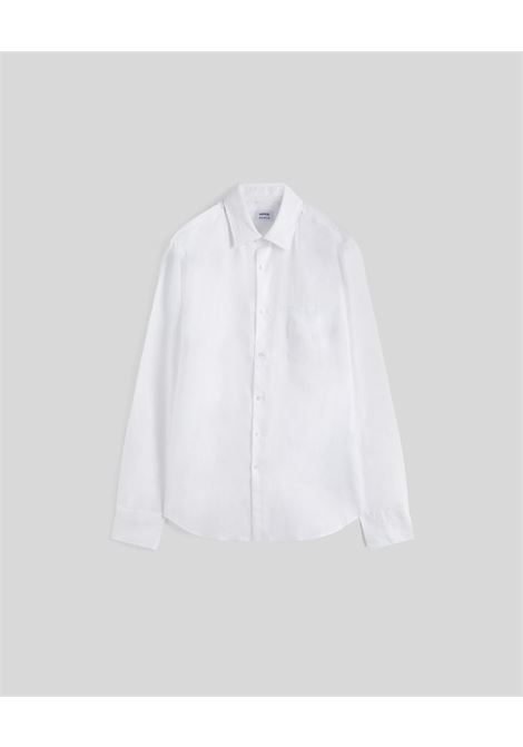 camicia sedici uomo bianca in lino ASPESI | CE36 C19585072